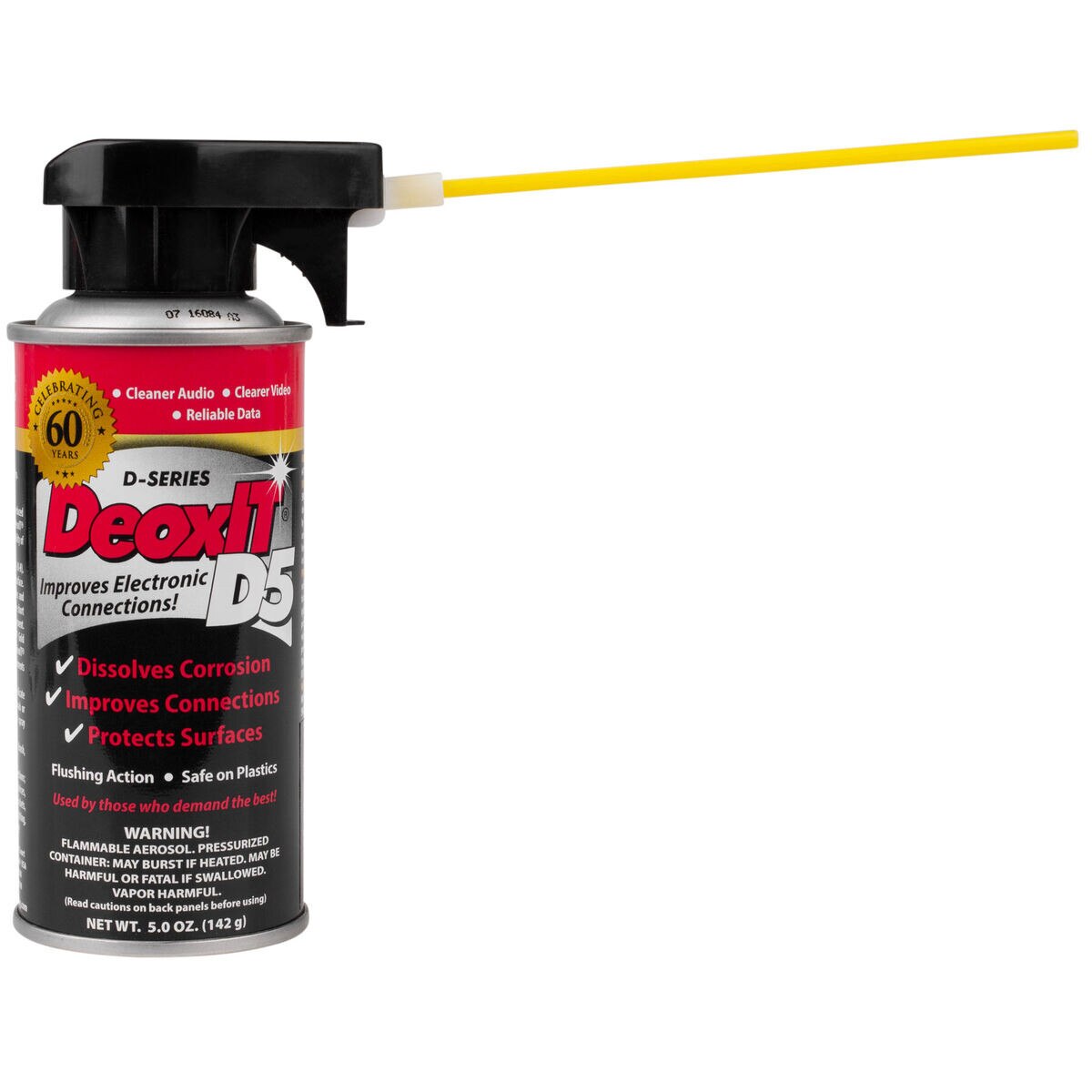 CAIG DeoxIT D5S6 Spray 5 oz. with Perfect Straw